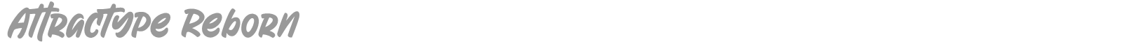 Attractype Reborn font preview
